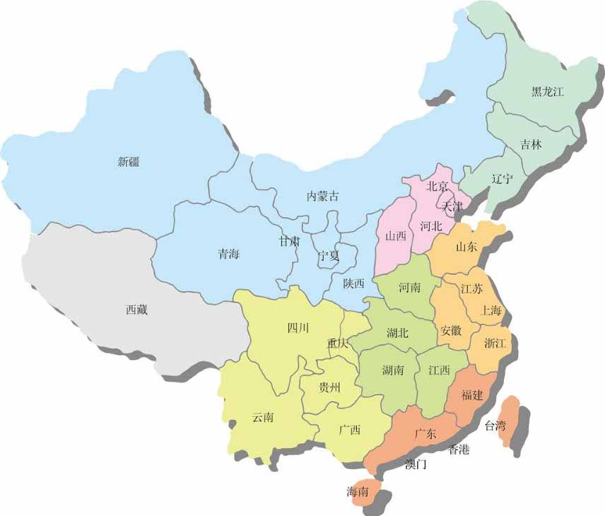 业务覆盖范围示意图